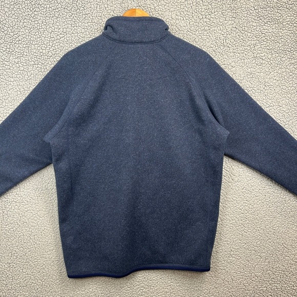 Patagonia Better Sweater Men's Large Blue Quarter-Zip Fleece Jacket Excellent - Picture 5 of 8